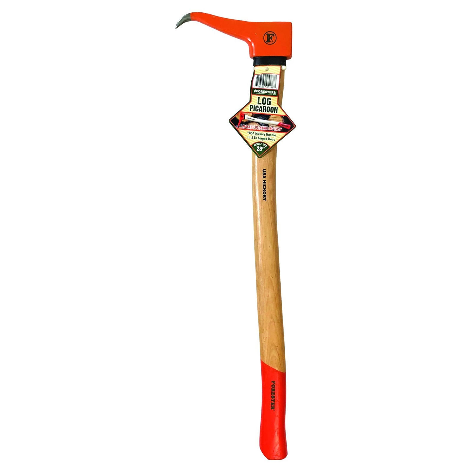 FORESTER Hookaroon Pickaroon Logging Tool - 28 Inch USA Hickory Handle Forged...