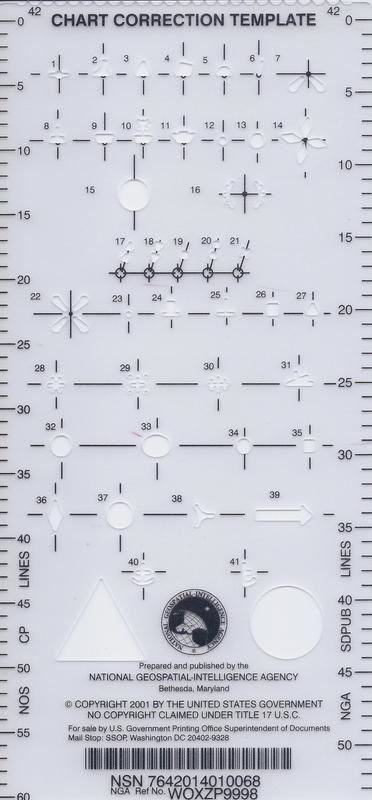 Chart Correction Template (Weems & Plath 9998)