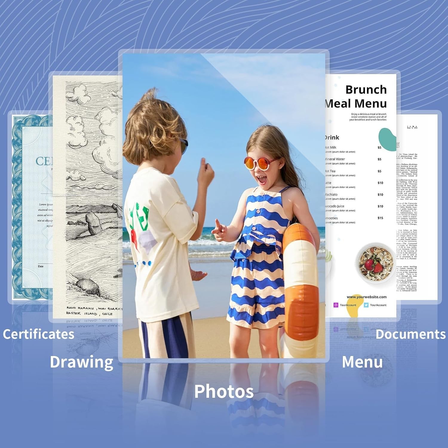 100 Pack Clear Thermal Hot Laminating Pouches Sheets 9"x11.5" Letter Size 3 mil