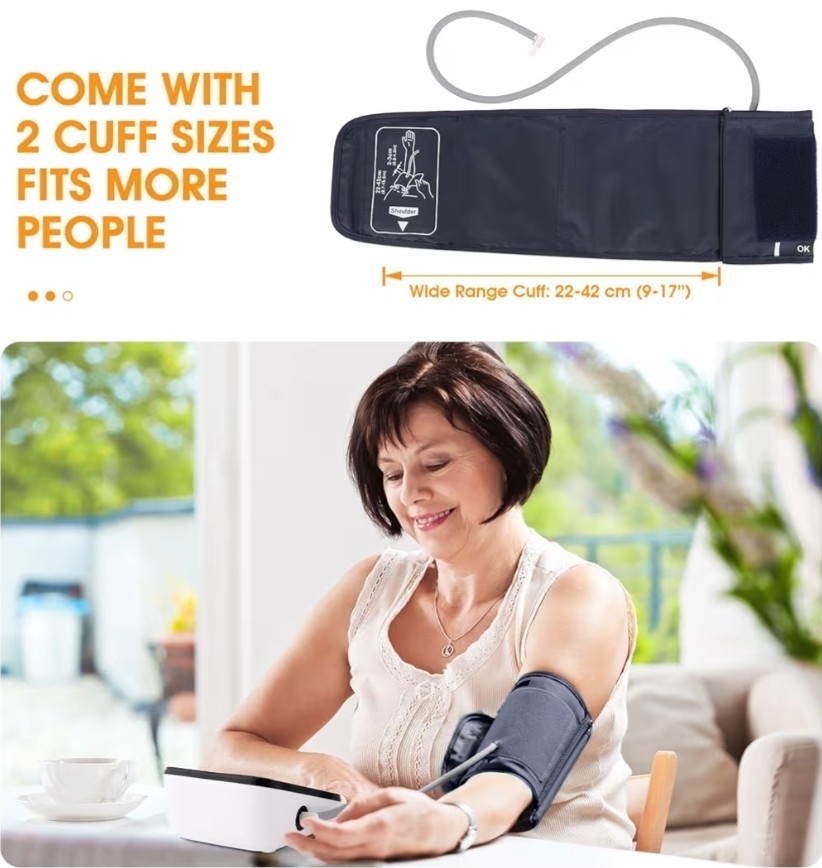 Invaxe Blood Pressure Machine, Automatic Upper Arm Blood Pressure Monitor,