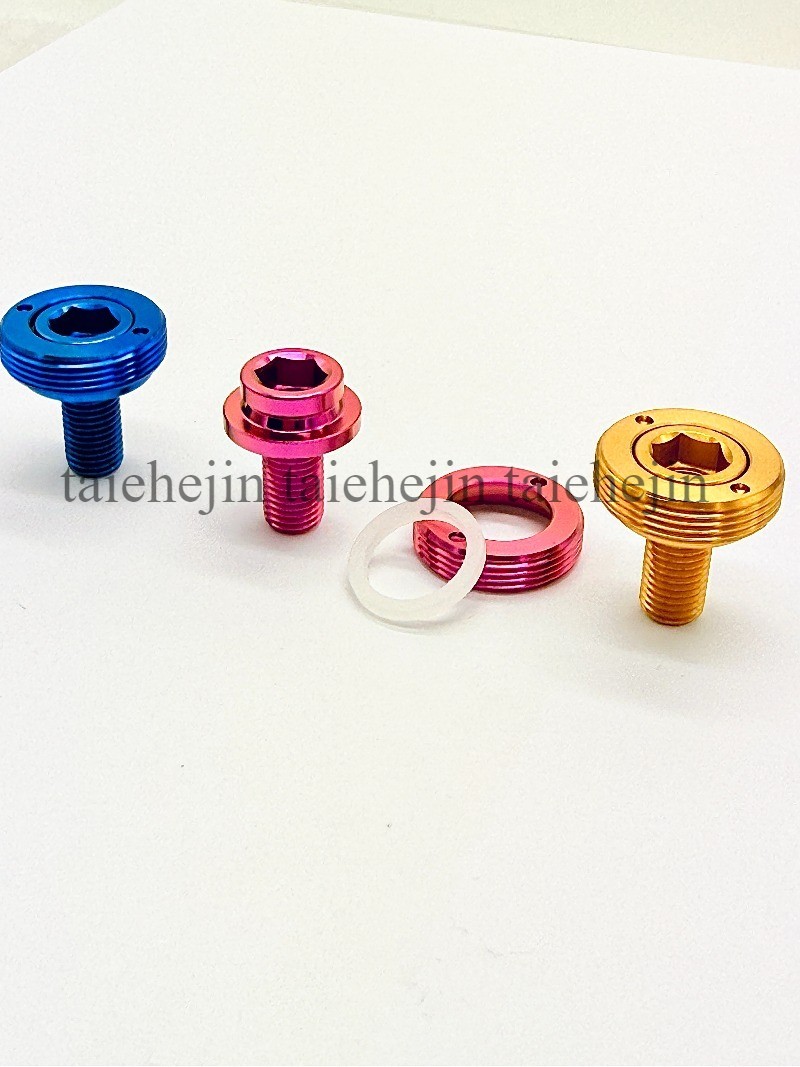 M8x15mm Bike Crank Titanium Bolts Screws Square Taper Bottom Bracket Ti Bolt Cap