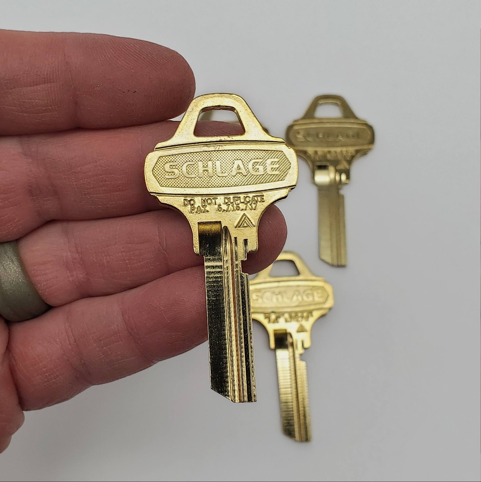 Schlage Everest 35-007 C235 Key Blanks Nickel Silver 6 Pin Lot Of 5 NOS