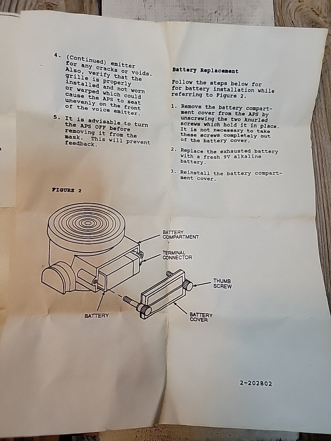 Audiopack Sound Systems Gas Mask Speaker B-181A New Old Stock