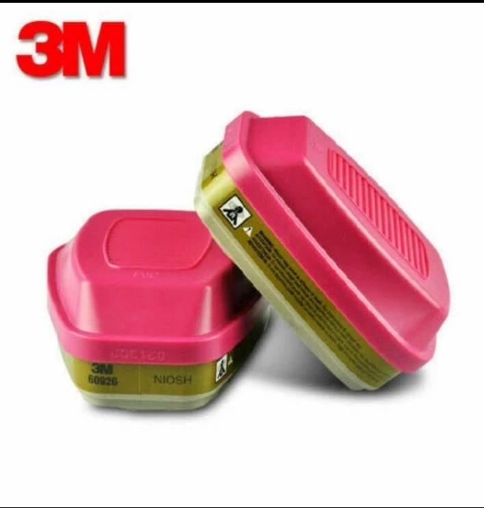 Bundle 3M 6900 LARGE FULL FACE RESPIRATOR MASK & 2 60926 MULTI GAS CARTRIDGE