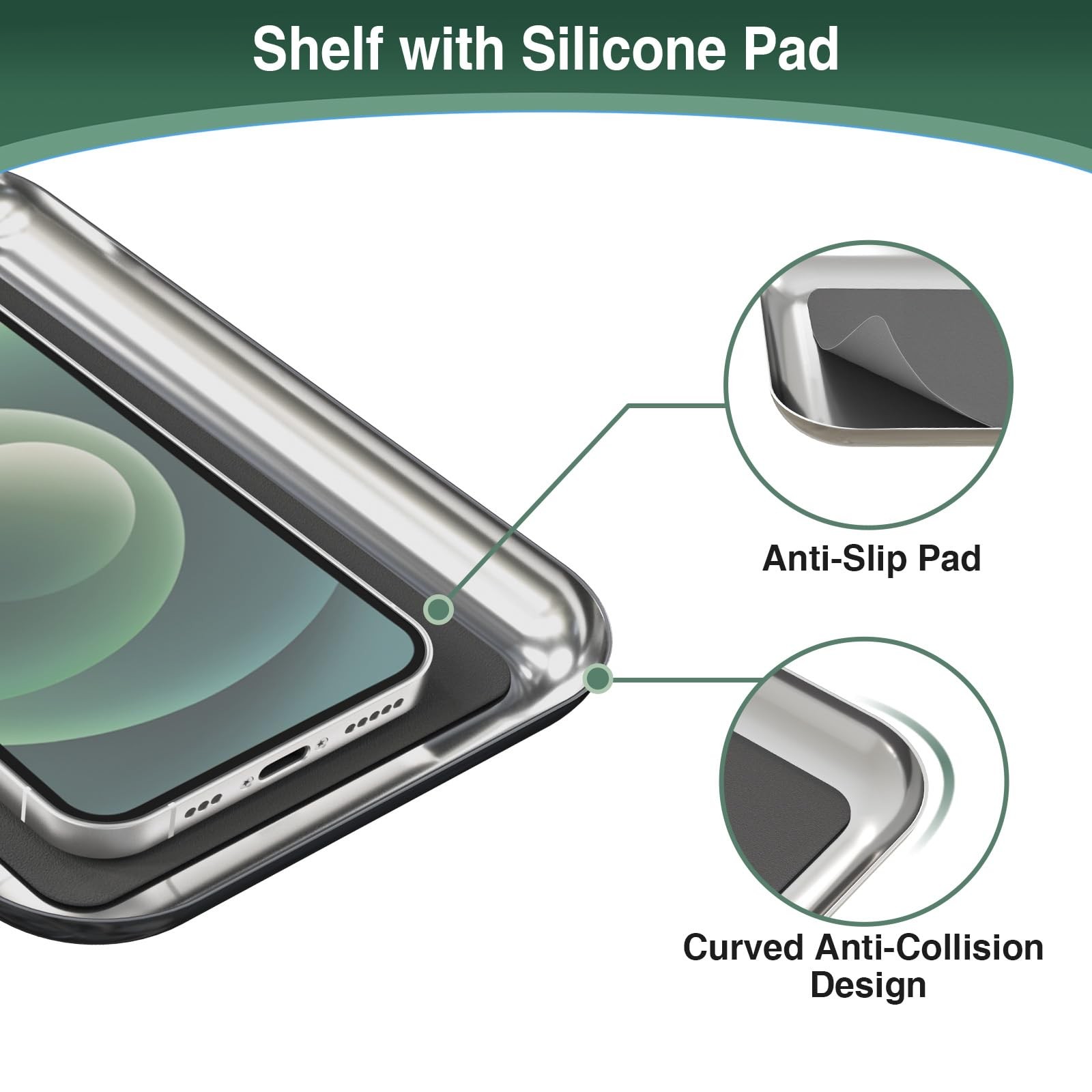 Toilet Paper Holder Stand with Top Shelf, Freestanding for 4 Reserve Rolls New