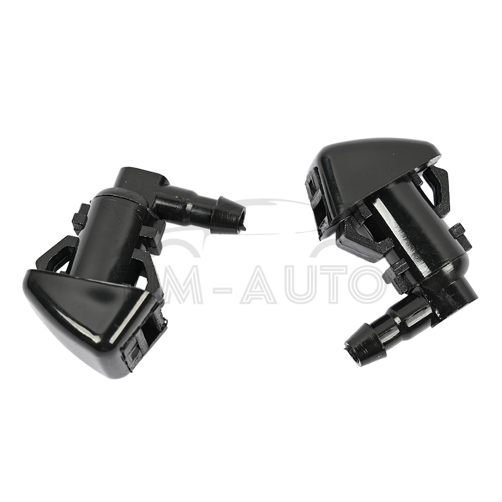 2 Pcs Fits 2008-2011 Ford Focus Windshield Wiper Water Spray Jet Washer Nozzle