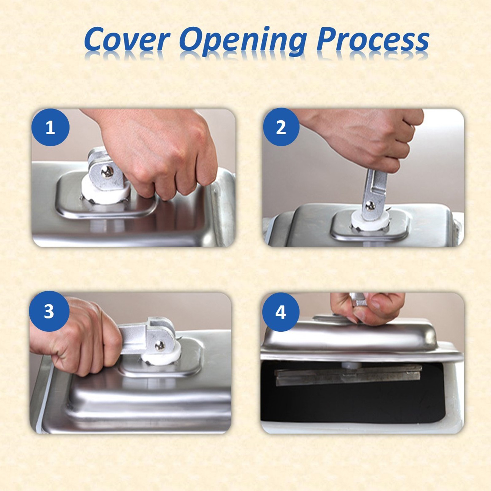 110V 42.5QT Automatic Meat Tumbler Marinator Microcomputer Control Hexagonal