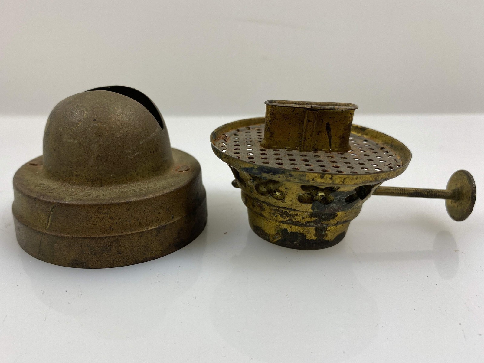 Antique Steel Mantle Toledo Ohio Lamp Burner #4