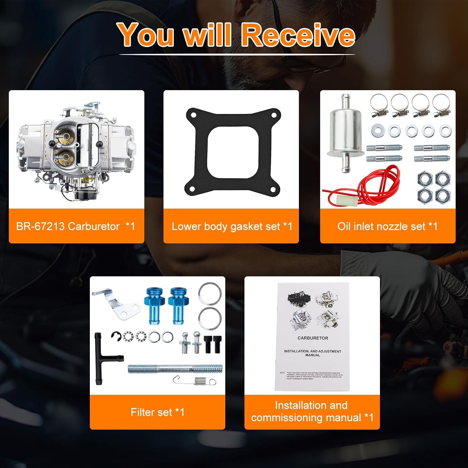 Replace Holley BR-67213 Carburetor 4150 Model 750 CFM 4 Barrel 2-Circuit