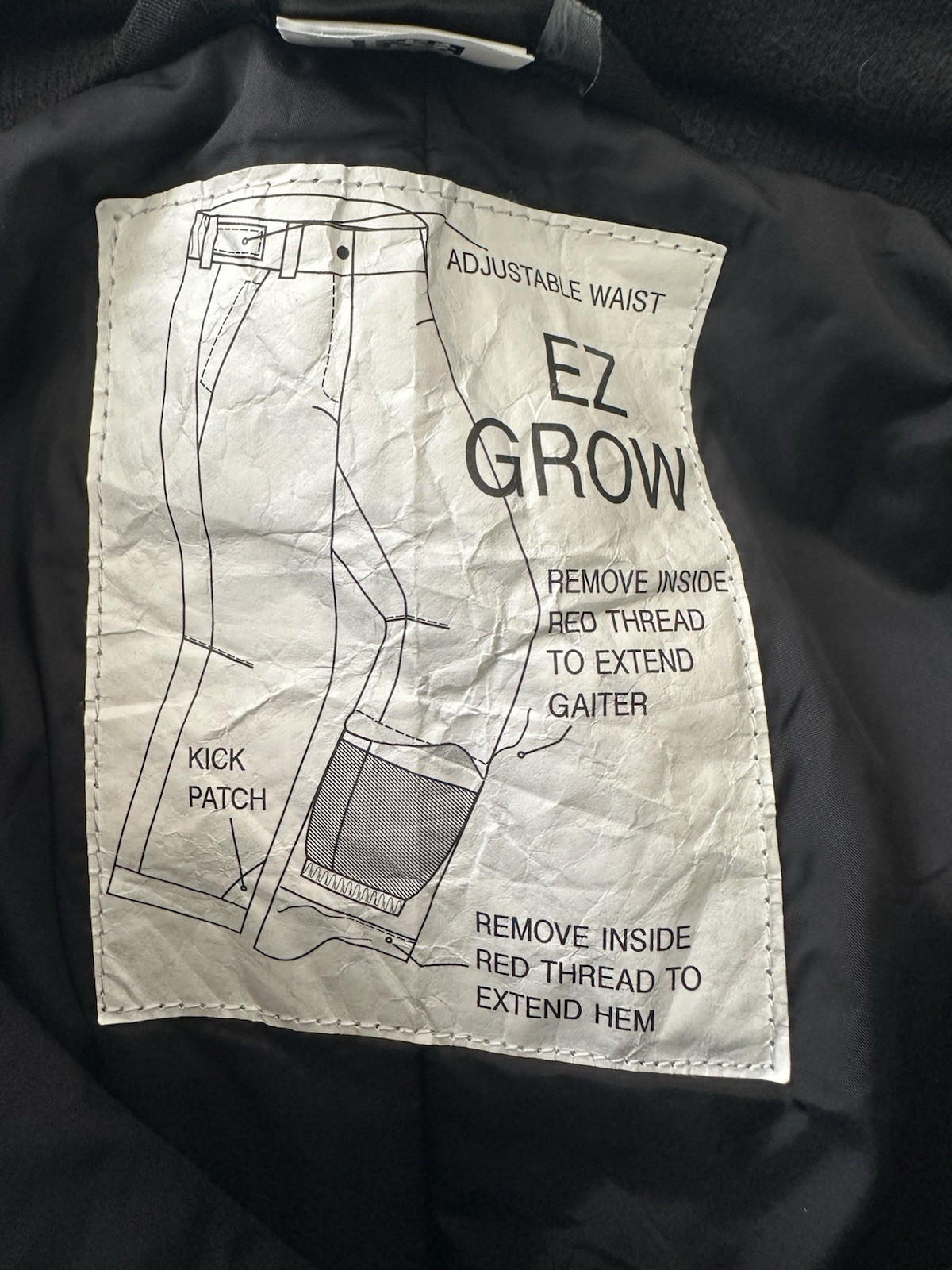 The North Face DryVent Snow Pants Boy’s Medium (10/12) Black Insulated EZ-Grow