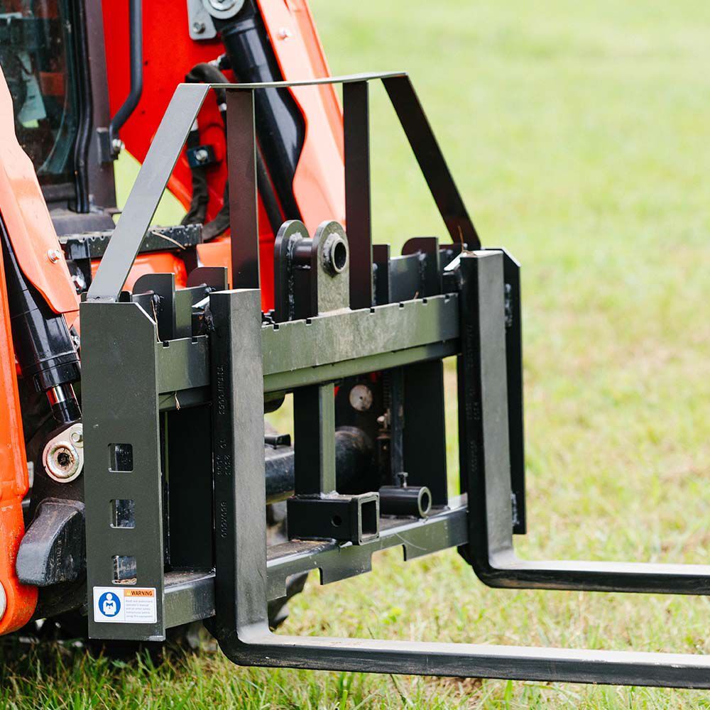 Titan Attachments Standard Series Pallet Fork Frame, 48" Pallet Fork Blades