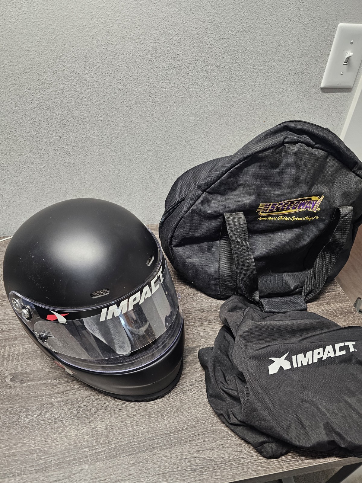 Impact Racing SA2020 1320 Helmet, Flat Black, X-Large NICE