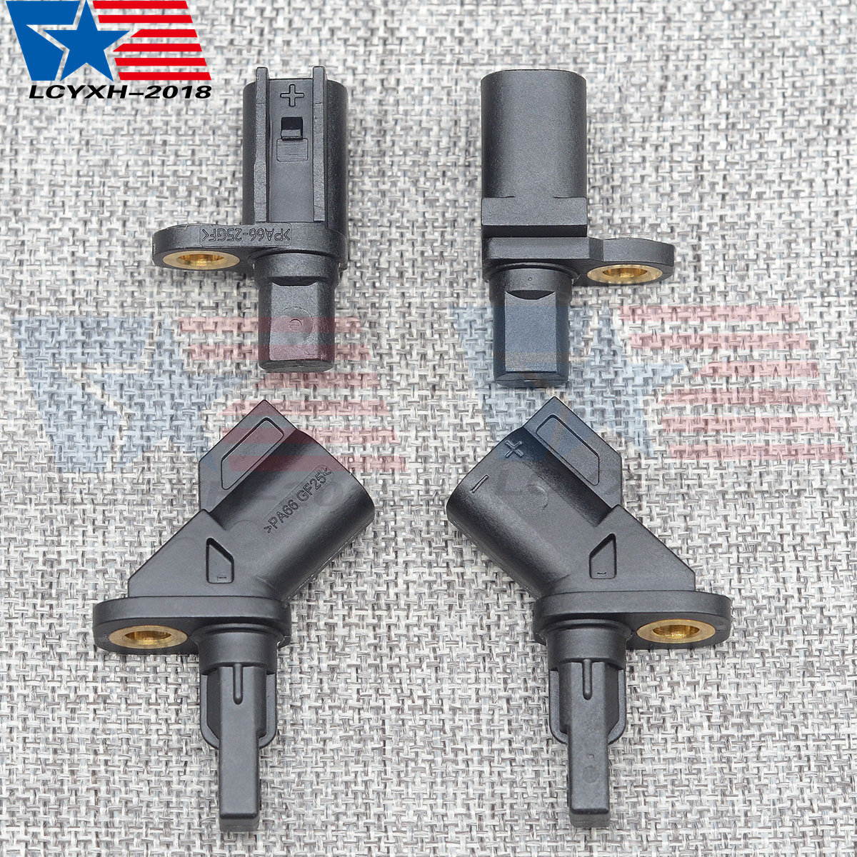 4 ABS Wheel Speed Sensor Front Rear Left & Right Fit For Lincoln Jaguar Volvo US