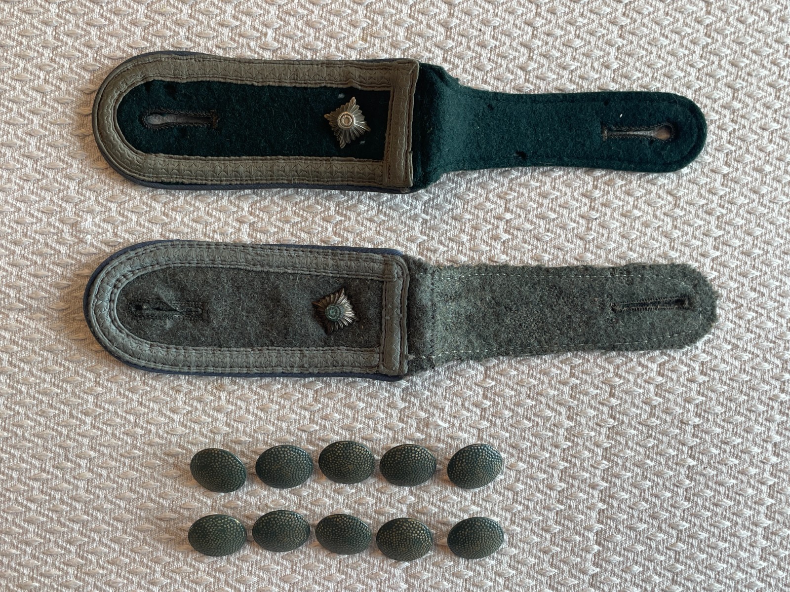 PAIR OF ORIGINAL GERMAN WW2 WWII MOTOR TRANSPORT NCO SHOULDER BOARDS EPAULETTES