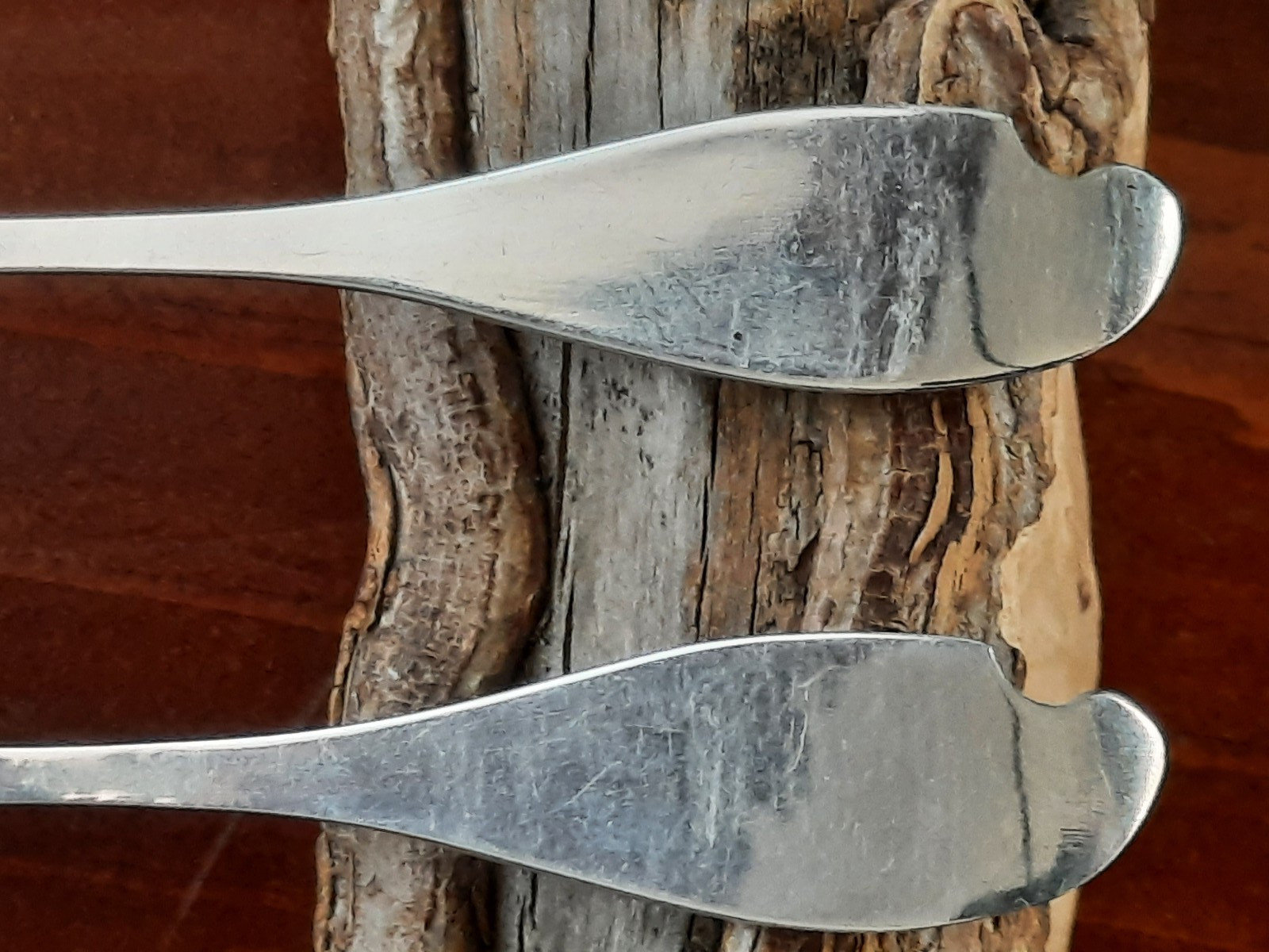 Pair Sterling Wood & Hughes Unknown Chrysanthemum Pattern Demitasse, No Mono