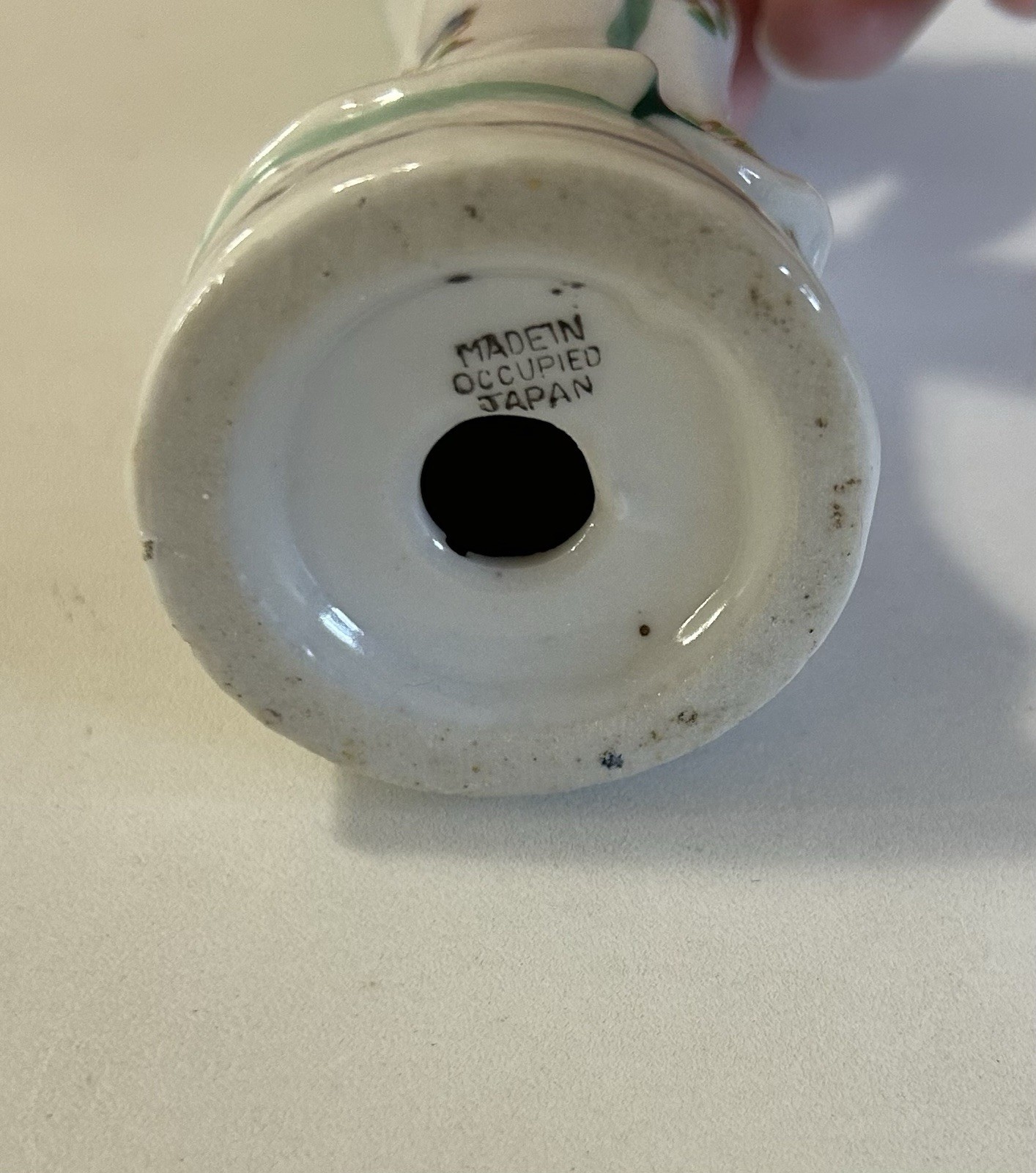 1940's Porcelain Hand Painted 7" Asian Geisha Woman Figurine Occupied Japan