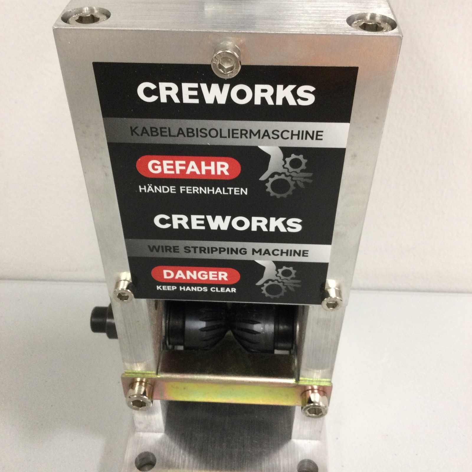 Creworks Manual Wire Stripper Machine – 0.06″–1″ Drill-Powered Cable (READ)