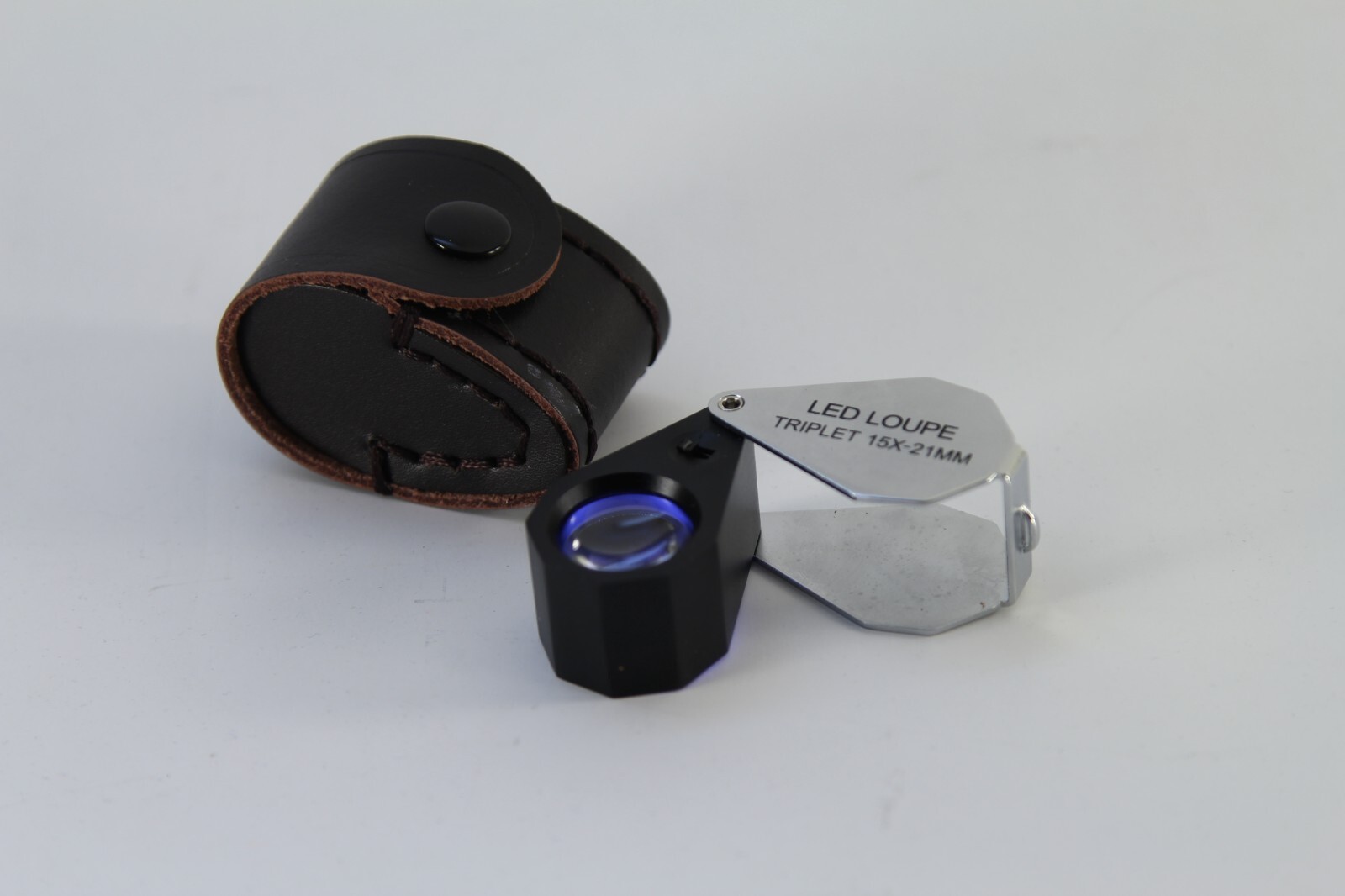 20X White LED lighted Triplet Jewelry Loupe Magnifier Microscope 20X - 21mm