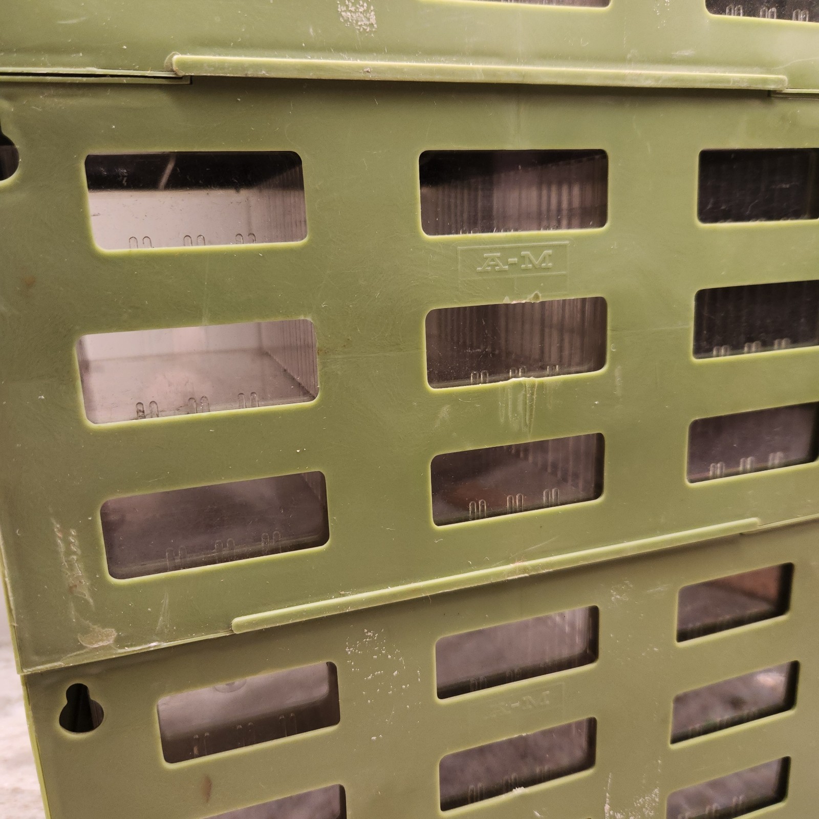 Akro-Mils Green 27 Drawer Storage Cabinet P-1. Bin organizers