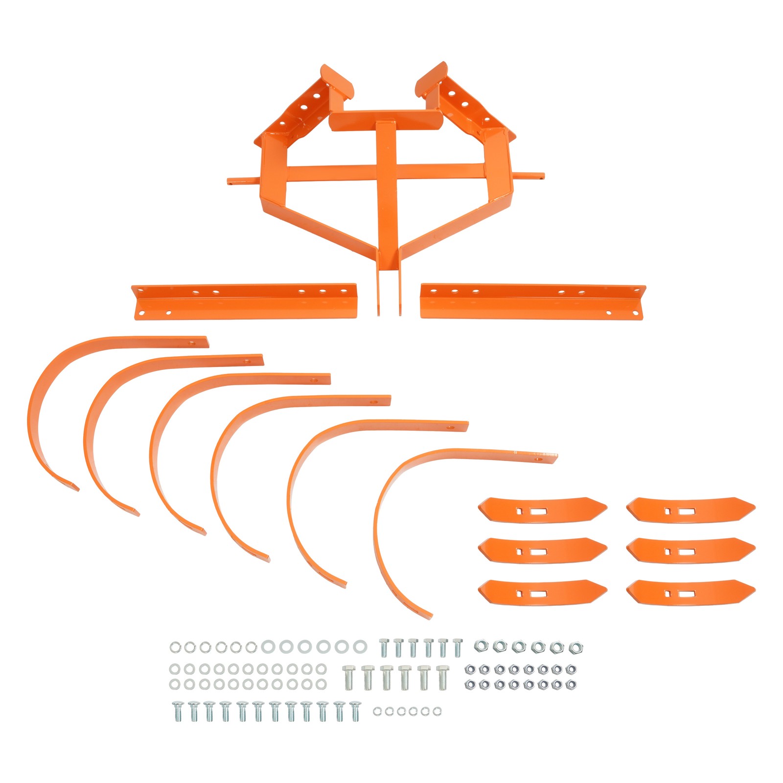 Cultivator with 6 Spring Steel Shanks 3 Point Quick Hitch Adujustable 18in-40in