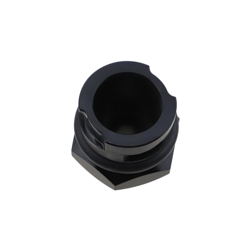 Billet Black Valve Cover Oil Cap w/ -10 AN Fitting for LSX LS1/LS6/LS2/LS3/LS7