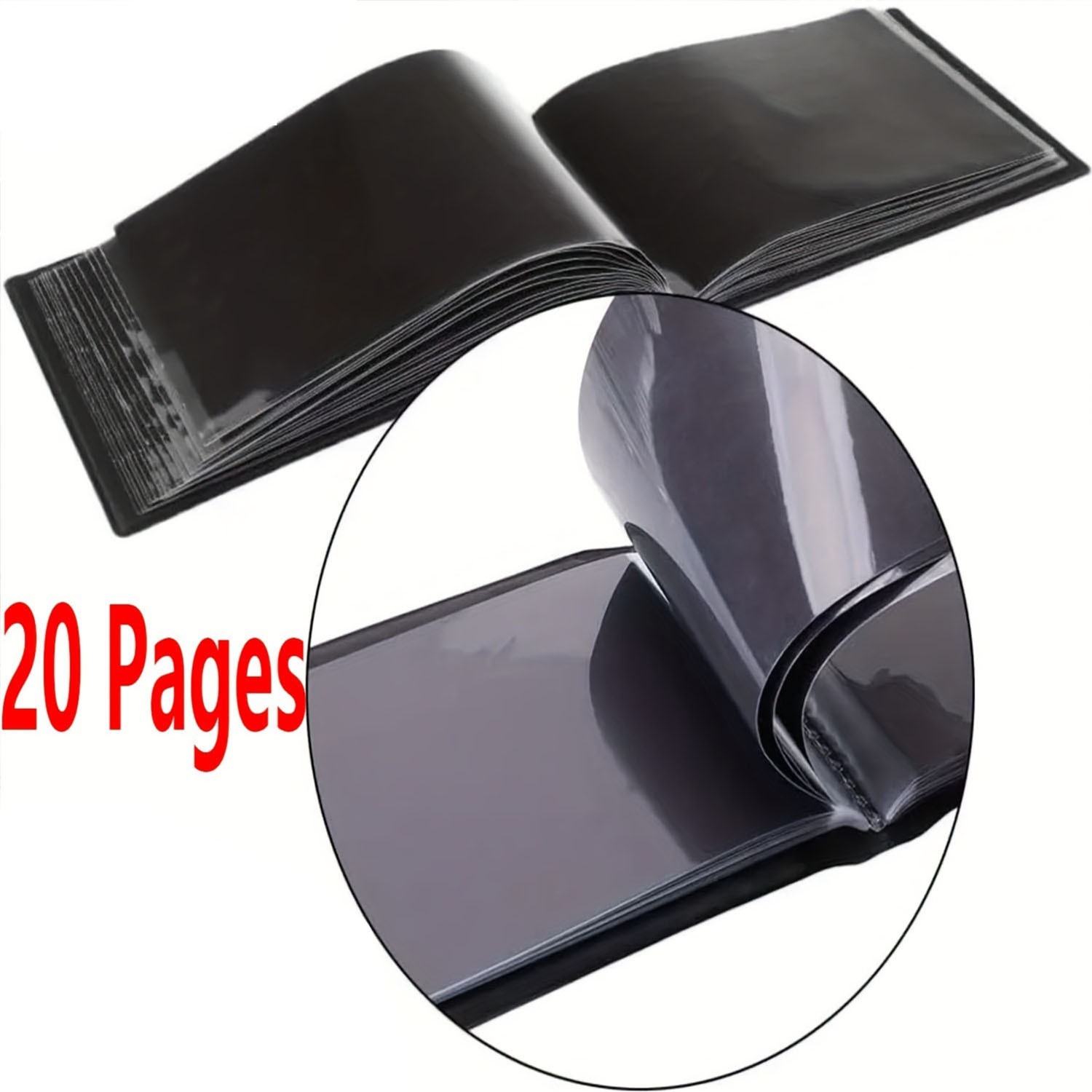 Premium Leather Banknote Collection Book 40 Pocket Currency Album Holder