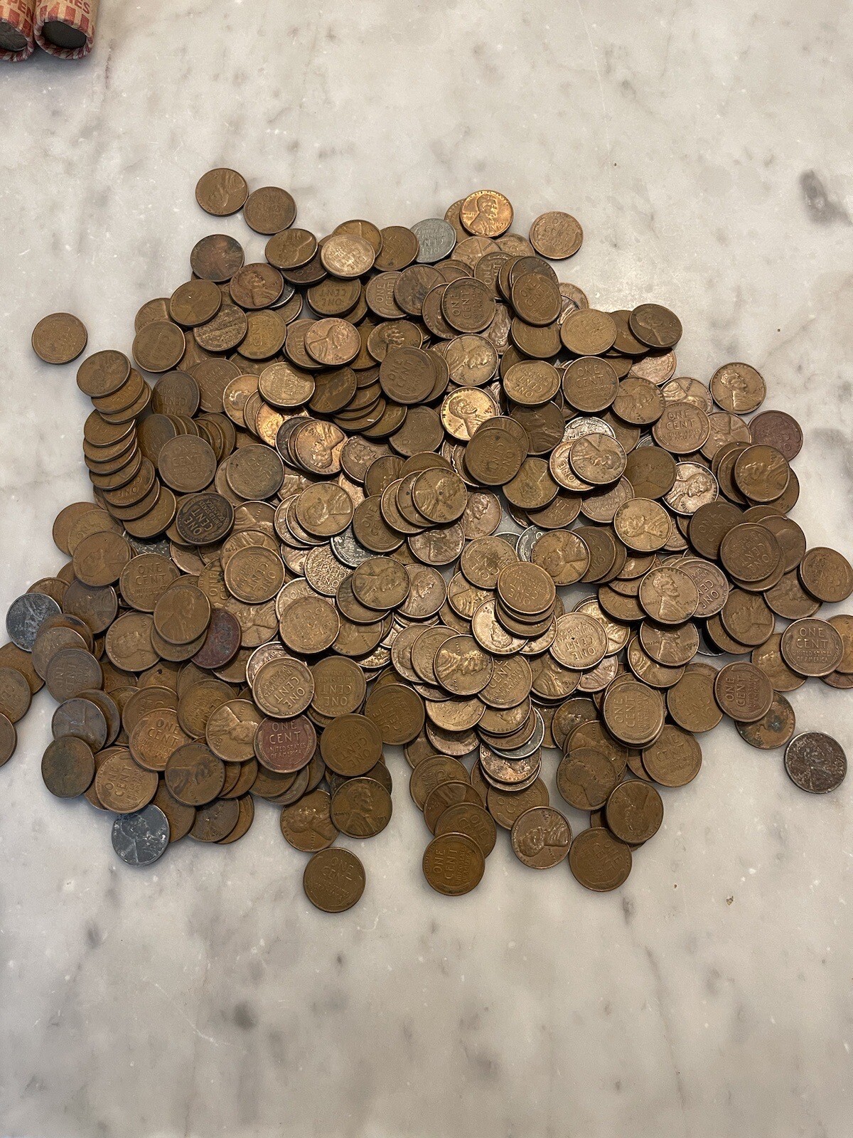 Lot of 500 Mixed Wheat Cents - 500 Count Bag or 10 Rolls - CHOOSE # OF LOTS!