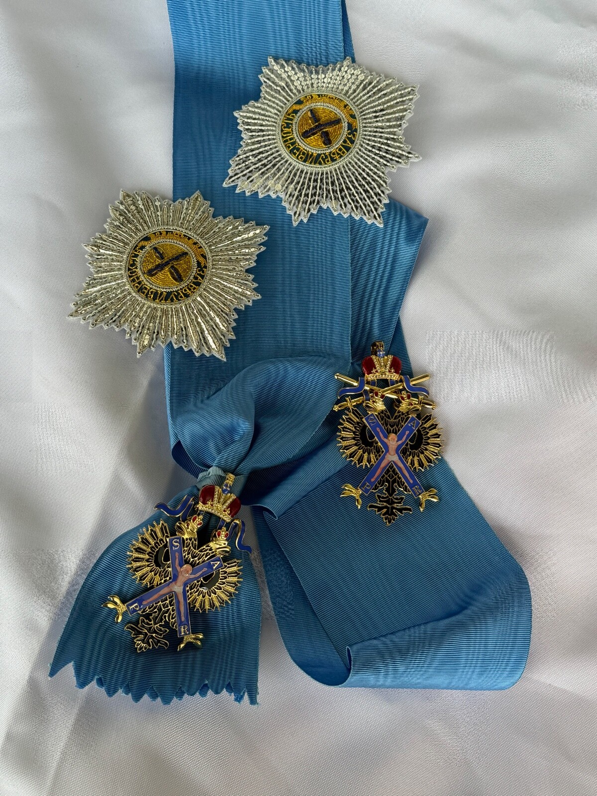 Russian Imperial High Order of St.Andrew Embroidered star, replica 1698-1820s