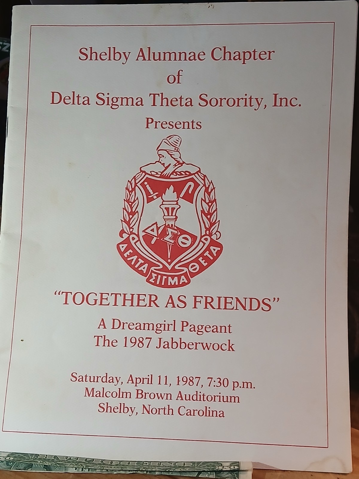 Hbcu College*1987 * DELTA SIGMA THETA *DREAMGIRL PAGEANT * SHELBY NORTH CAROLINA