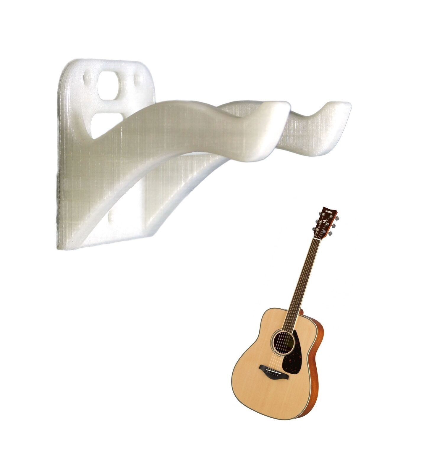 Clear Wall Mount Guitar Hanger Holder Hook Keeper Hanging Bracket Display Stand