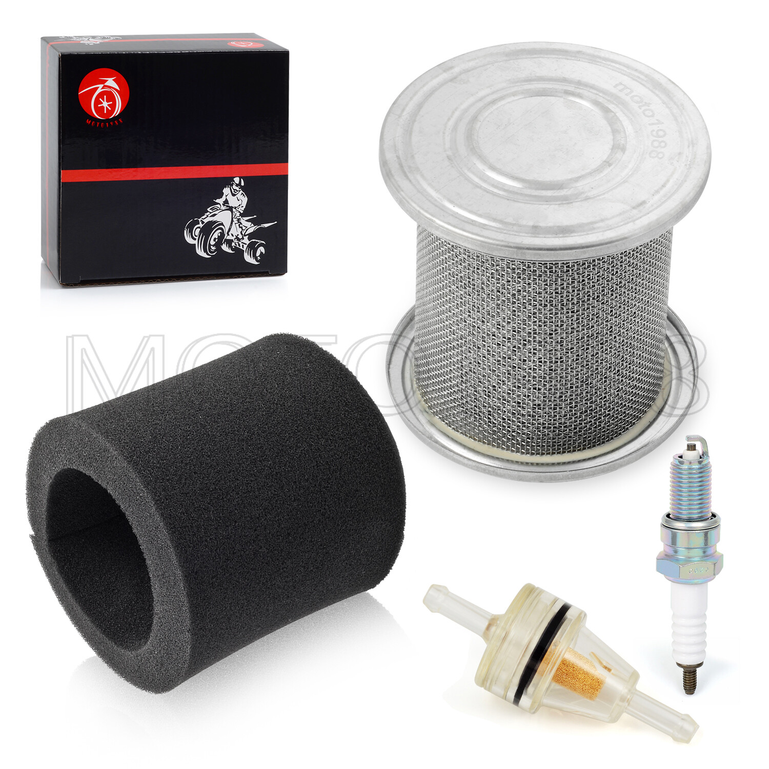 FOR HONDA AIR FILTER CAGE & SPARK PLUG KIT XR100R XR80R TRX90 CRF100F CRF80F NEW