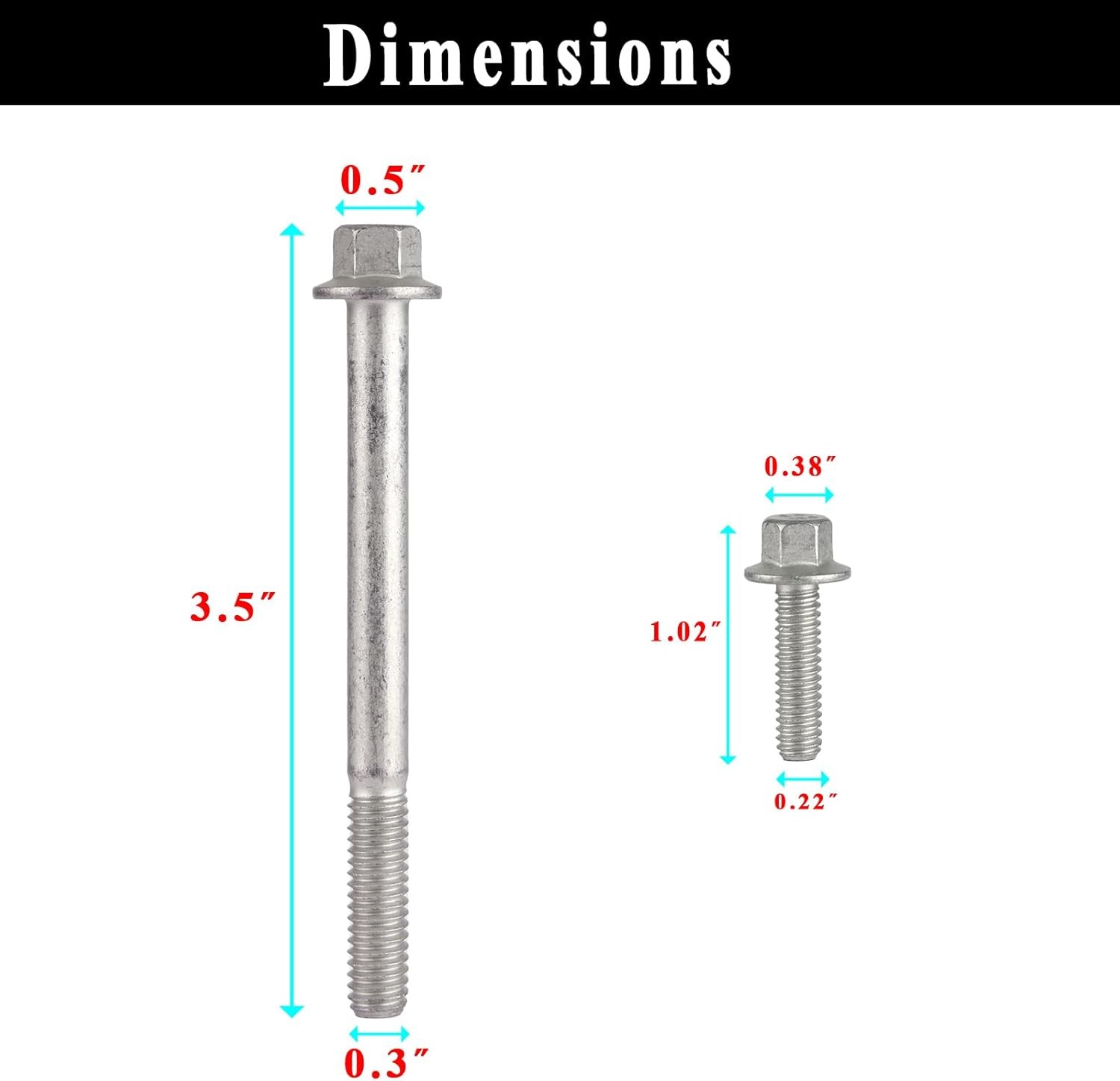 Water Pump & Thermostat Housing Bolt Kit Fits for 1997-2014 LS Series...