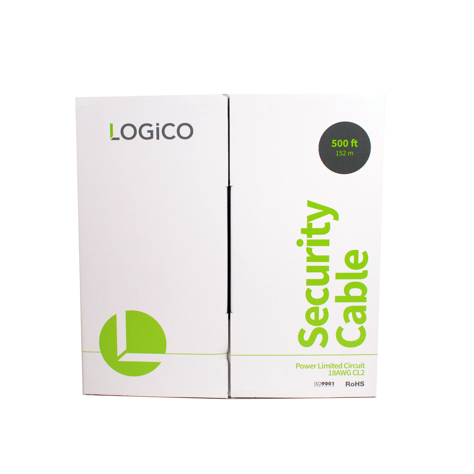 Security Burglar Alarm 18/2 Control Cable 500FT Stranded White 500' Speaker Wire