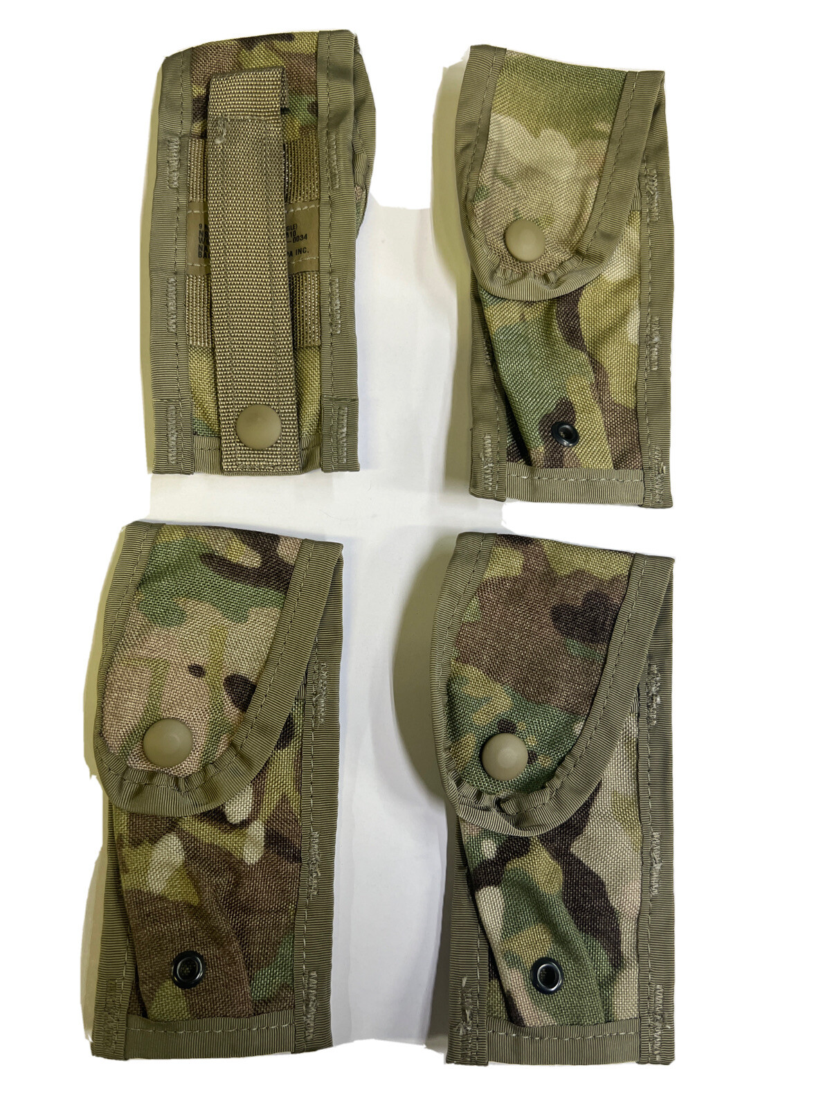 USGI MOLLE Pistolman Pocket Set OCP Multicam 4 9mm Mag Pouches Holster Extender