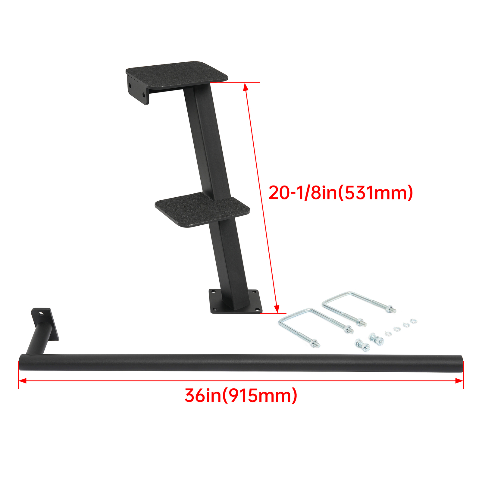 Boat Trailer Dual Steps Universal Rotatable 360 For Bass Pontoon Hunting Boats