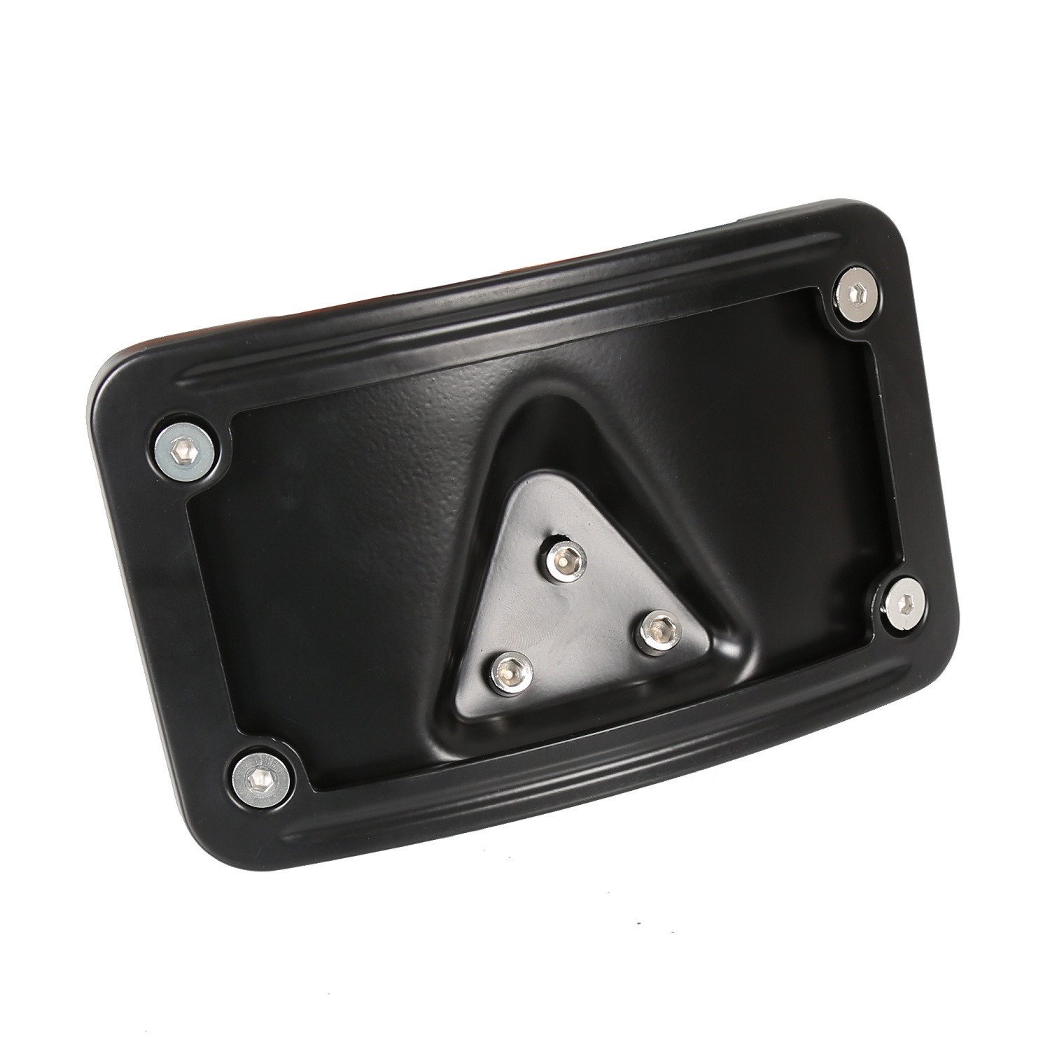 3 Hole Curved Laydown License Plate Mount Bracket For Harley Softail Sportster