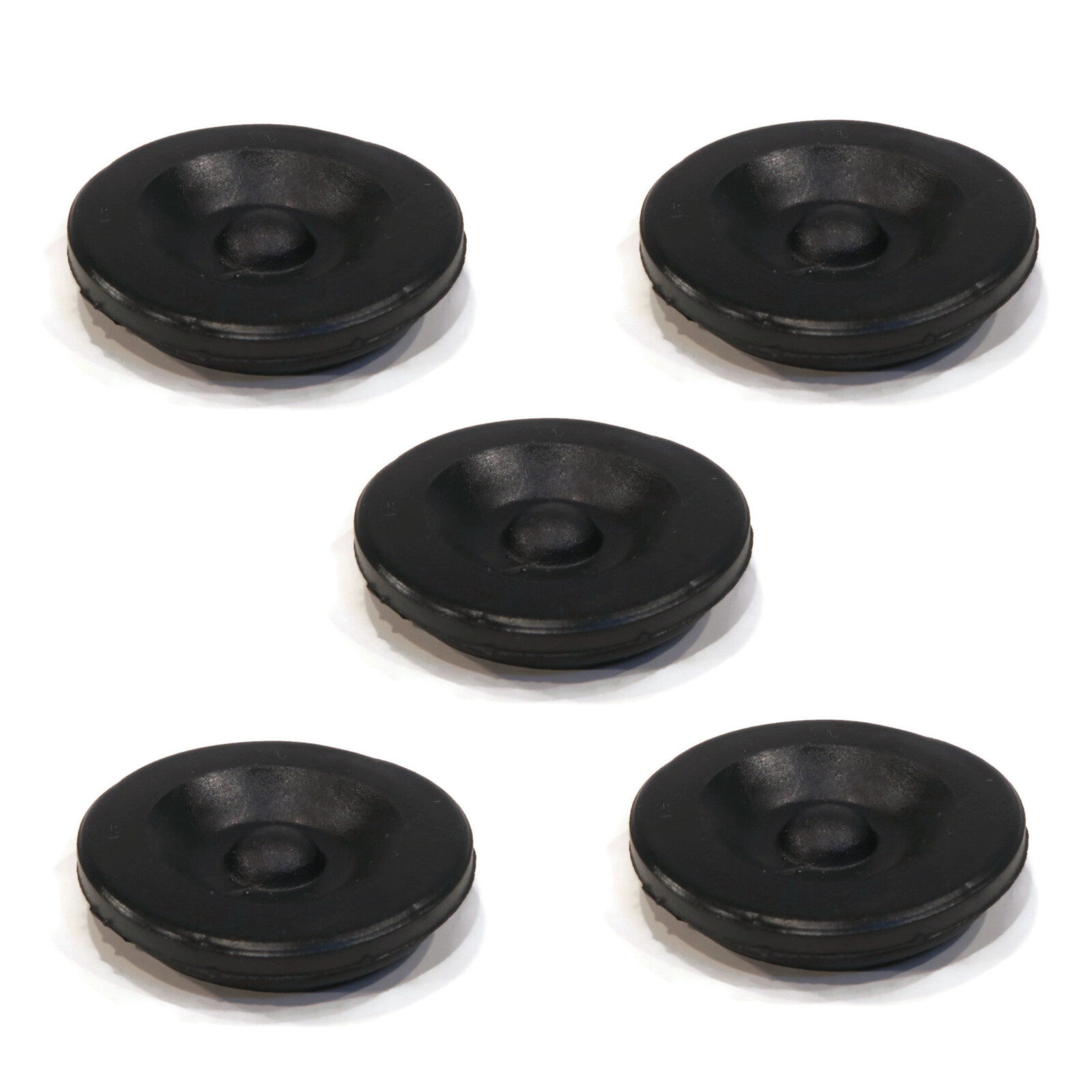 5-Pack Black Rubber Grease Plug Hub Dust Cap Dexter EZ Lube Trailer Camper Axle