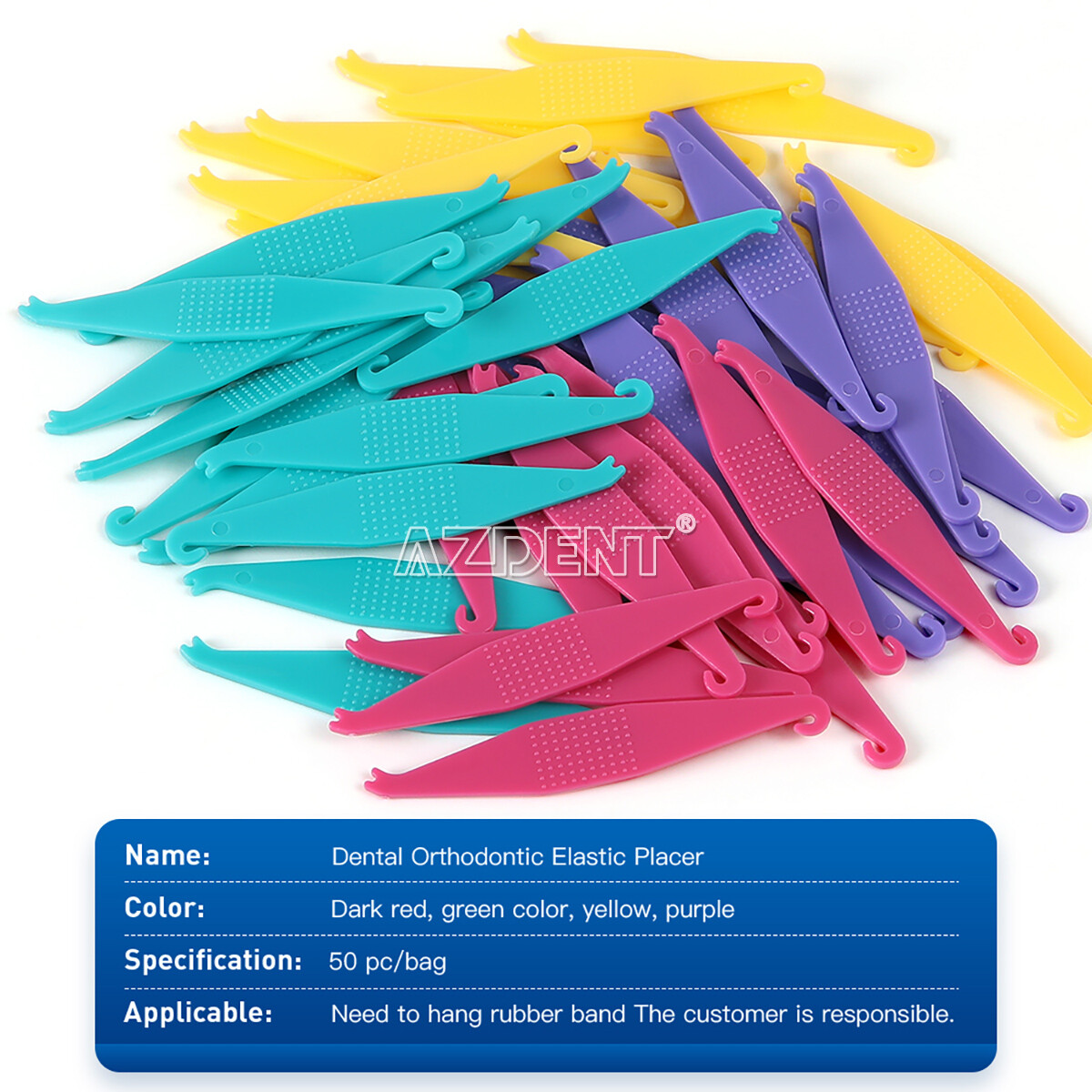 Dental Ortho Elastics Latex Braces Orthodontic Rubber Bands 5000Pcs/kit 15Sizes！