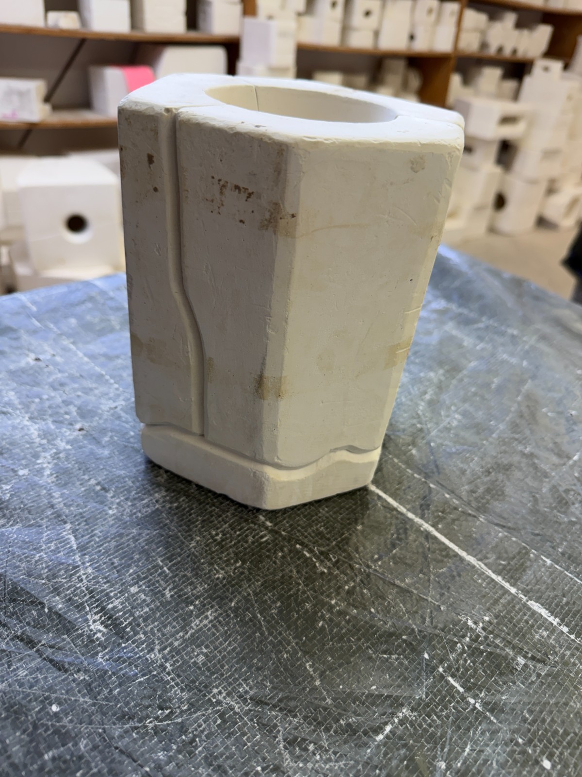 VINTAGE ARNEL'S CERAMIC MOLD #873 DAISY TUMBLER