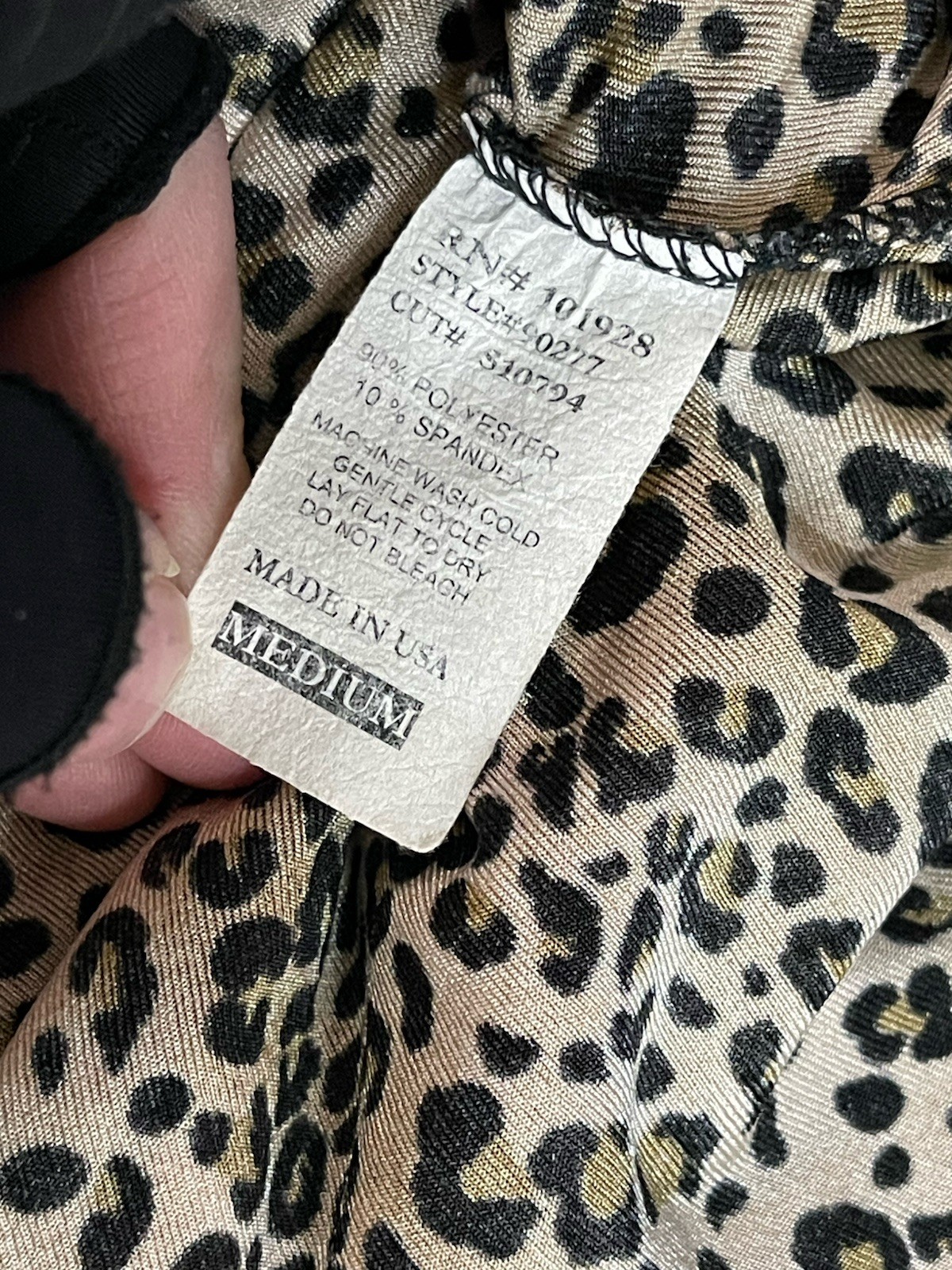 Vintage Olivia Paige Y2K Leopard Stretchy Maxi Skirt Size Medium Boho Grunge