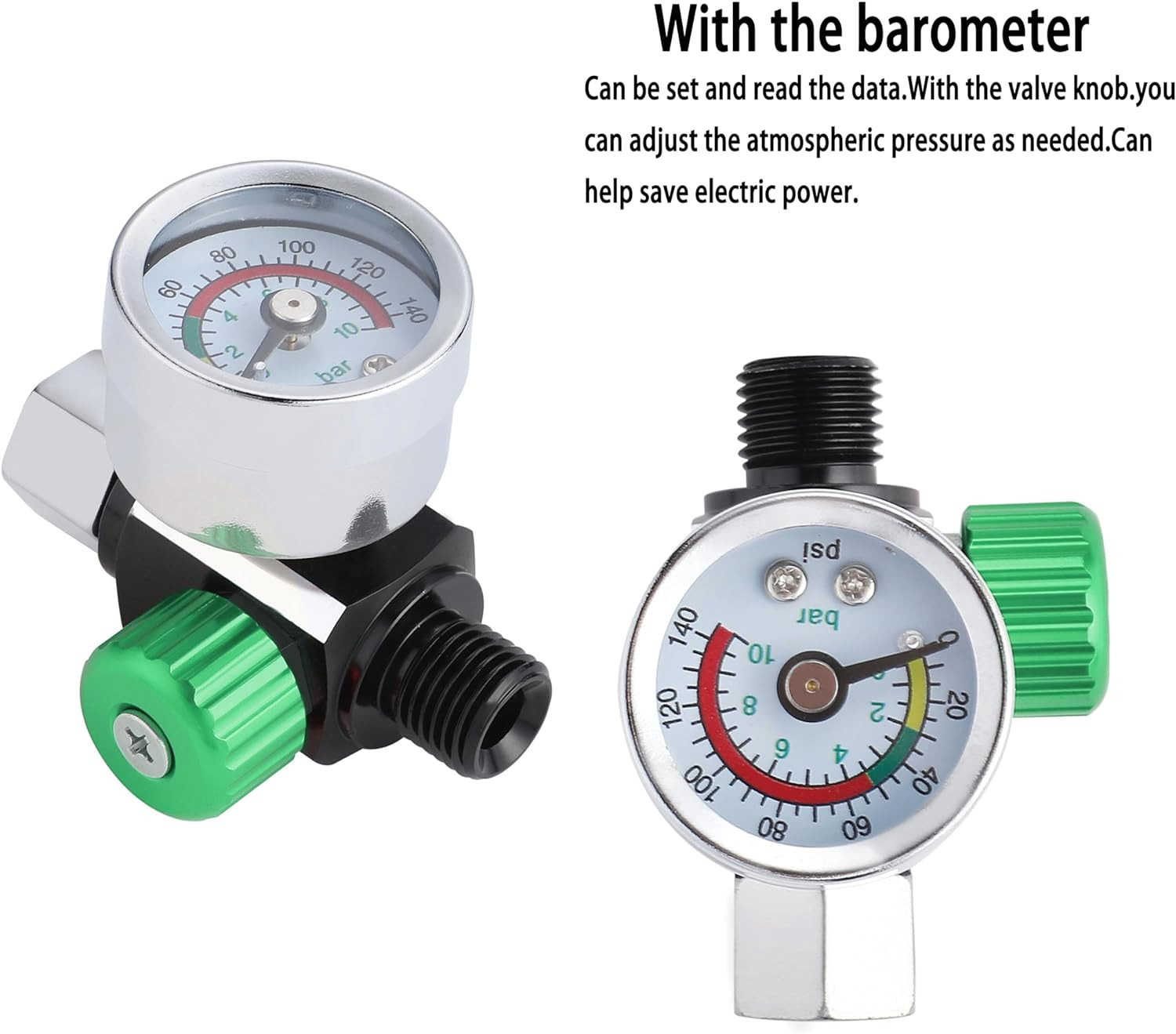 Oil Water Separator, Air Filter with Pressure Gauge, Pressure Regulator for Air