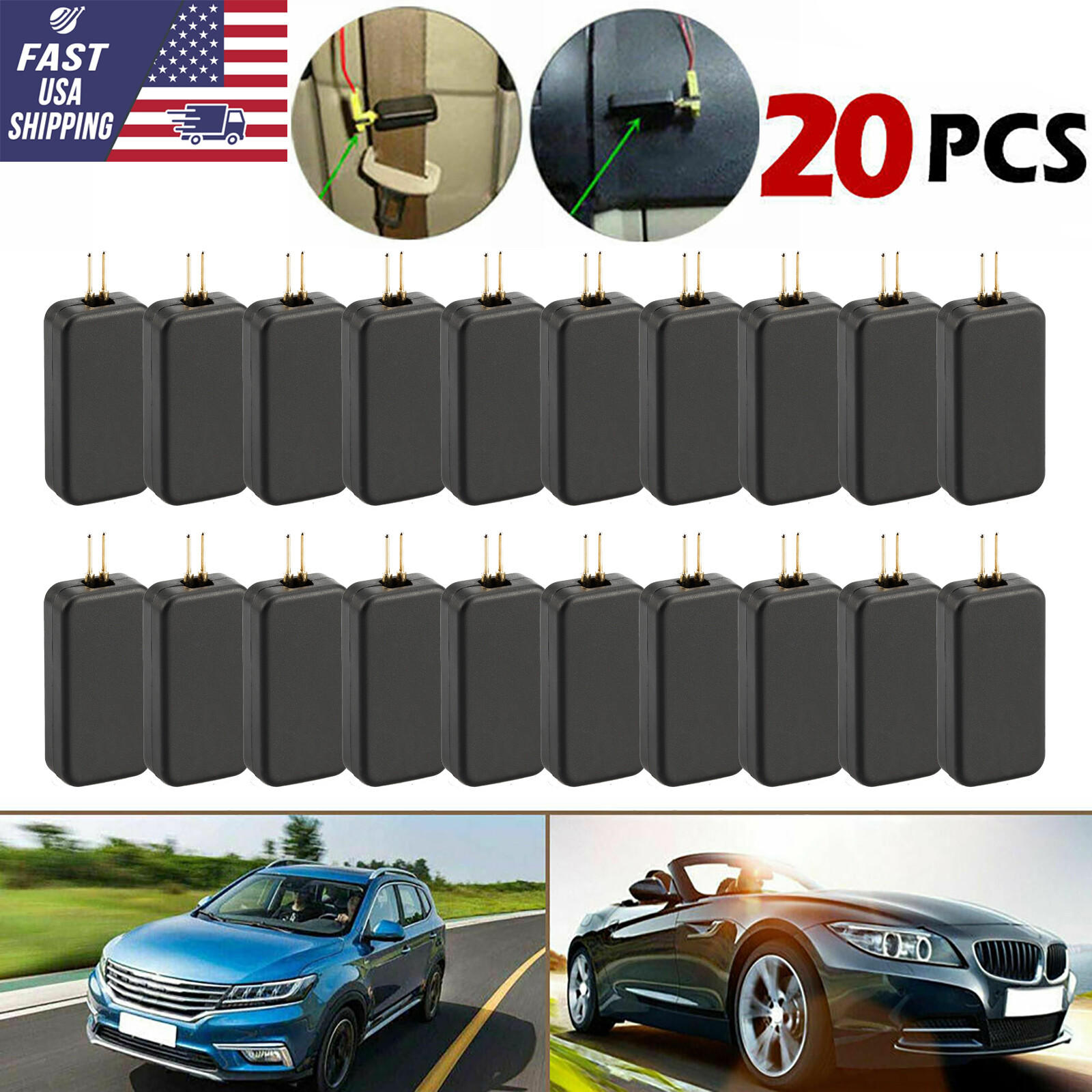 20PCS Car SRS Simulator Emulator Resistor Bypass Fault Finding Diagnostic Tester
