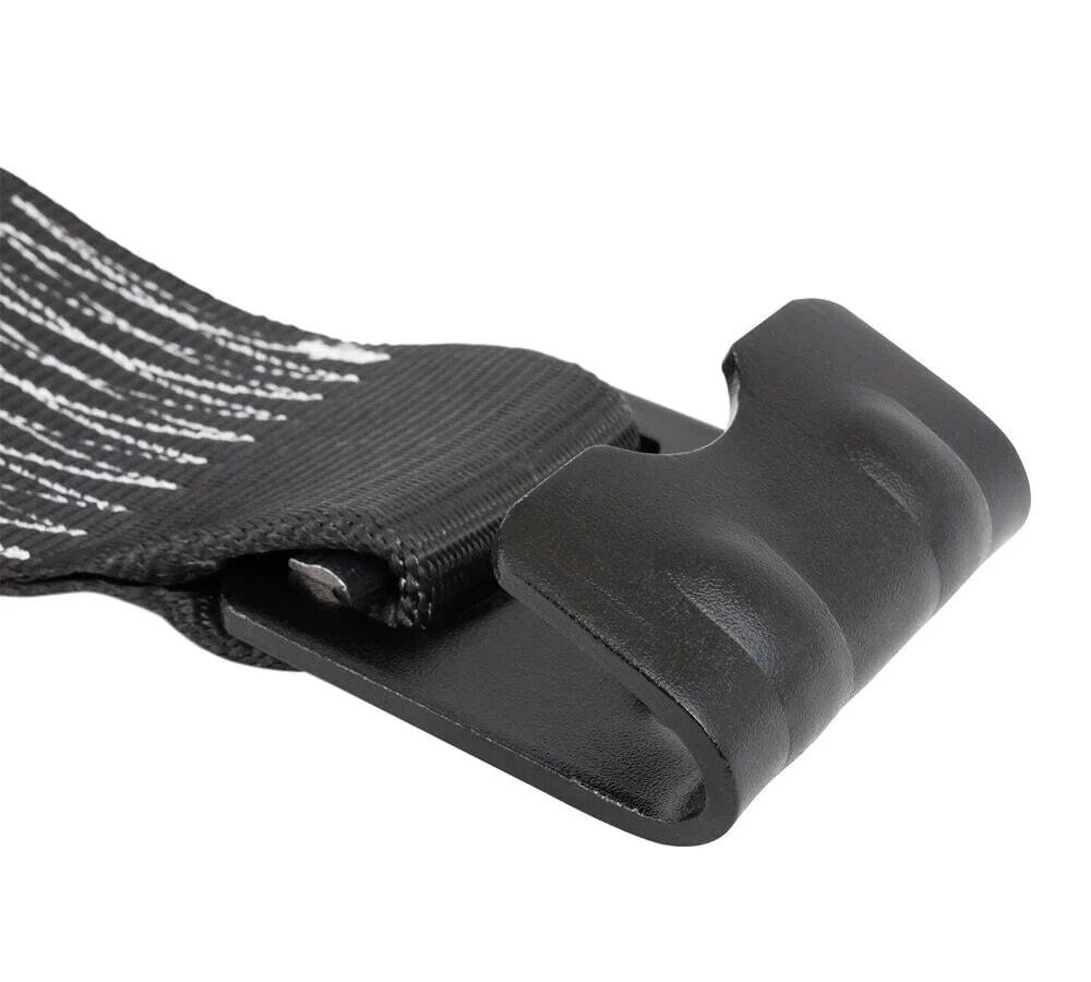 (20 Pack) 4"x30' Winch Straps w/flat Hook - Black Flatbed Tie Down Strap