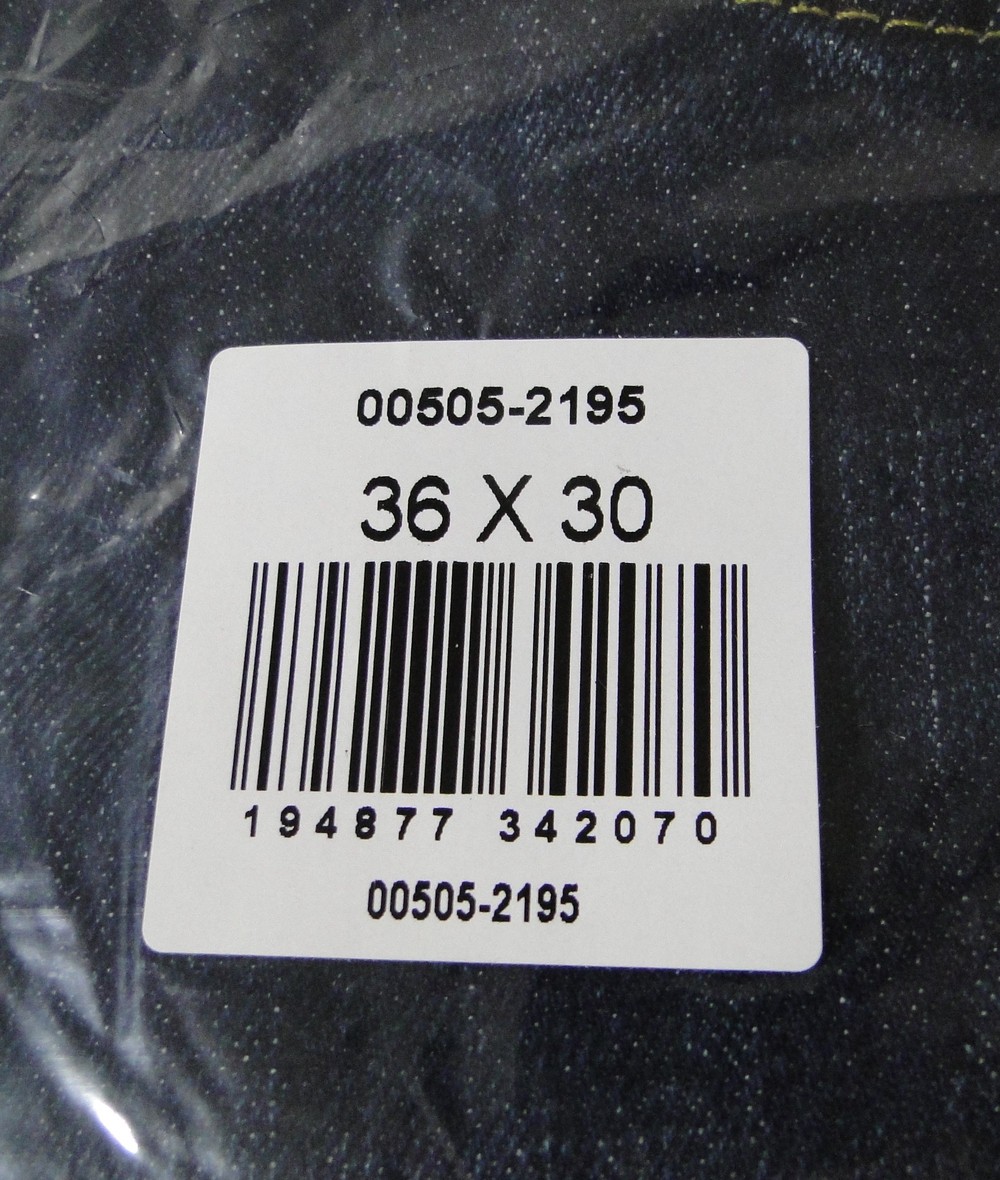 Levi Men's 505 Regular Fit Jeans, Dark Denim Wash 36W X 30L NEW SEALED !