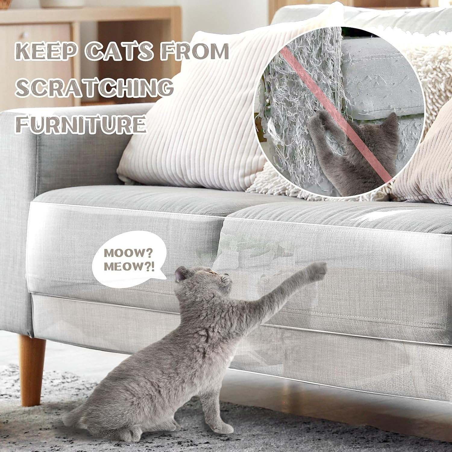 Anti Cat Scratch Furniture Protector, Cat Couch Protector, anti Scratch Furnit