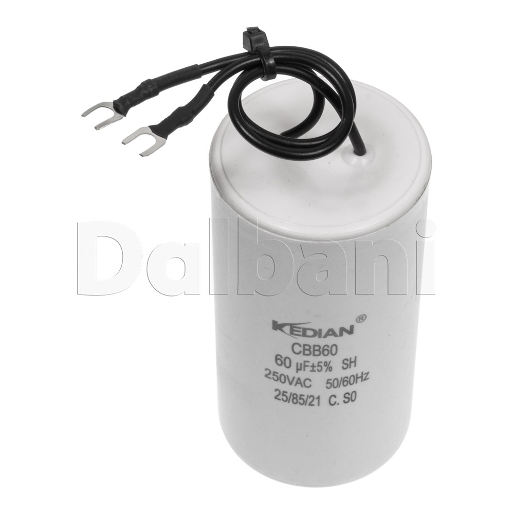 New 60UF 250VAC Wire Motor Run Capacitor CBB60 HVAC 25/85/21 60MFD 40X90