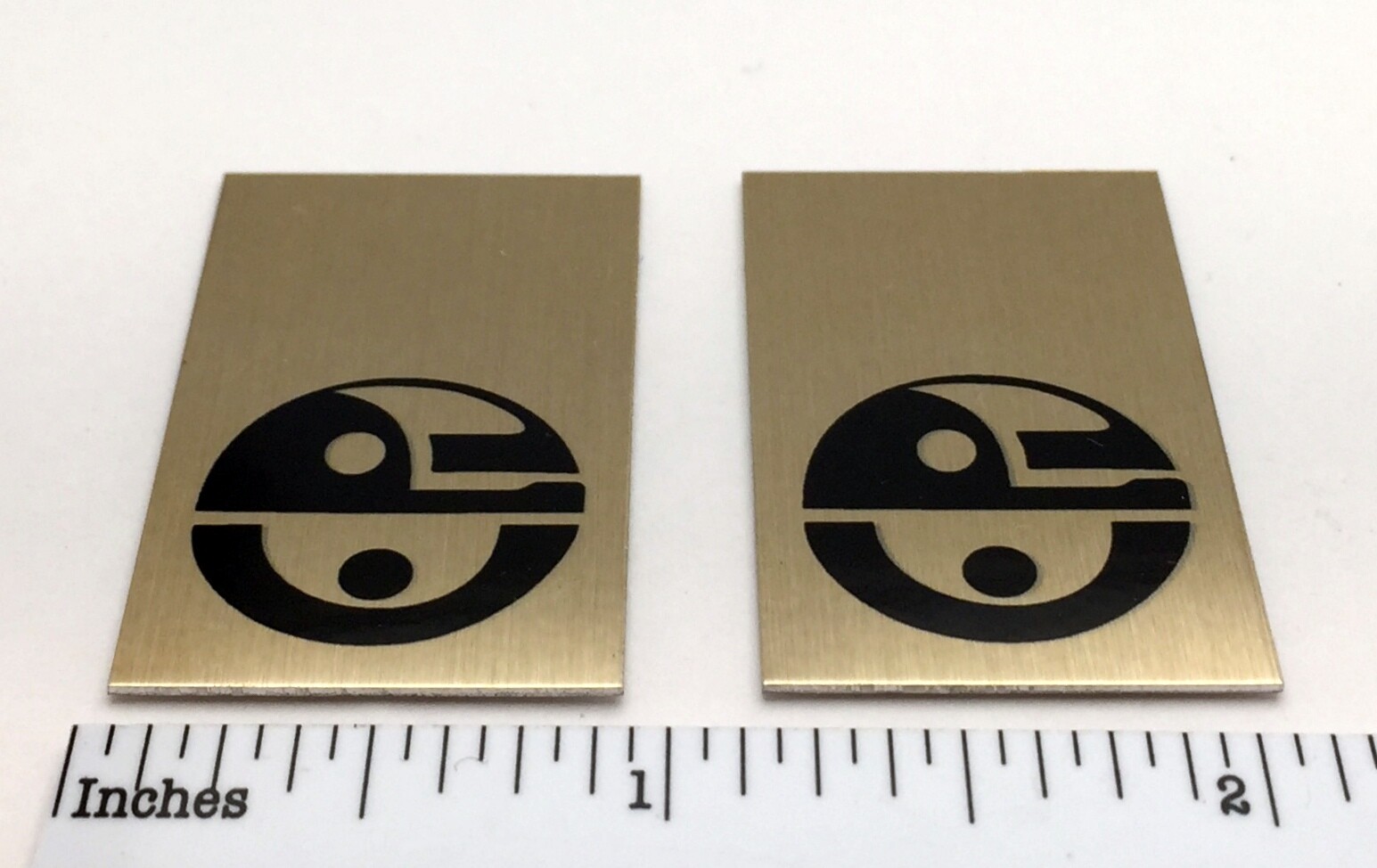EPI Speaker Badge Logo Emblem Custom Aluminum Pair