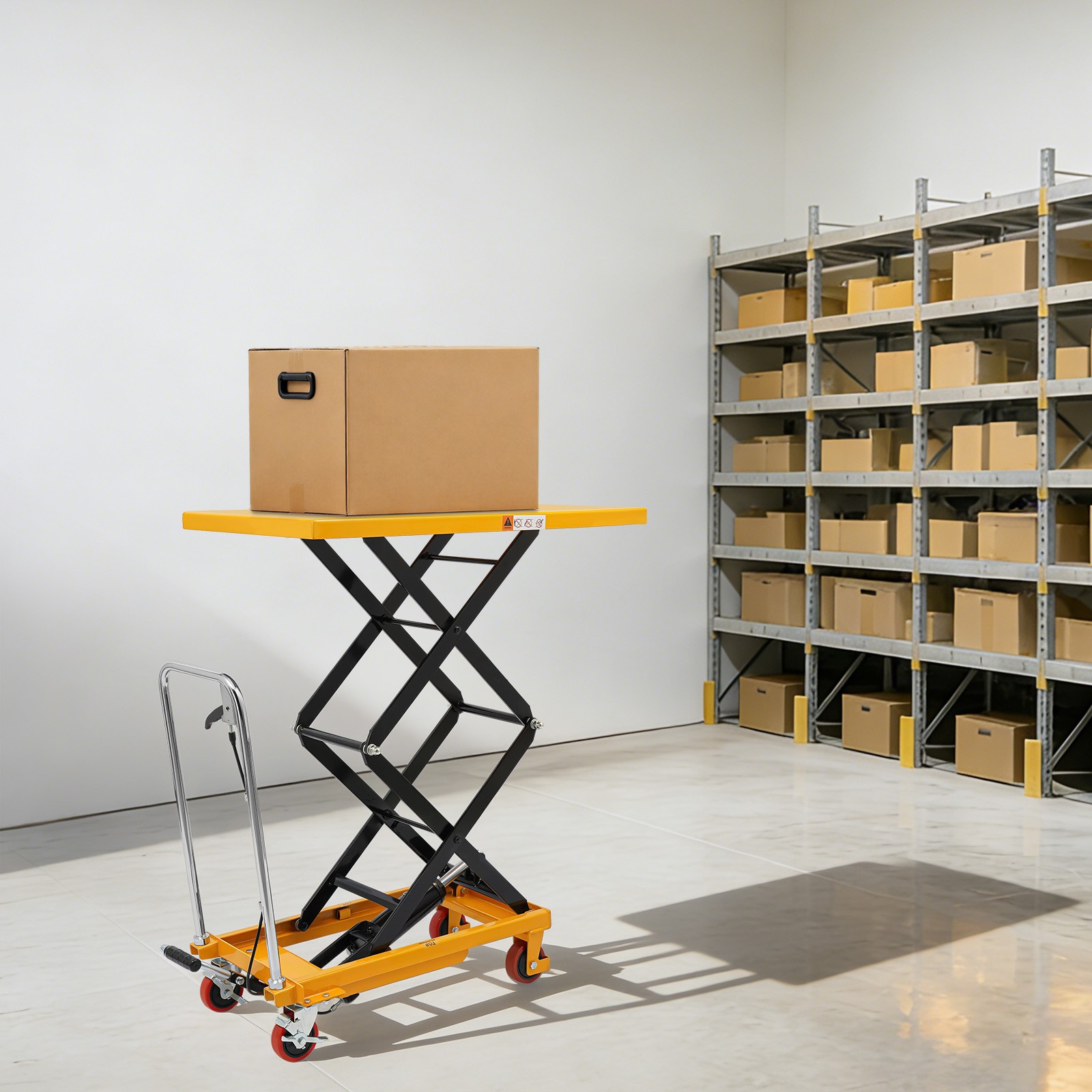 Hydraulic Material Handling Transportation Platform Lift Table 349.27kg/770lbs