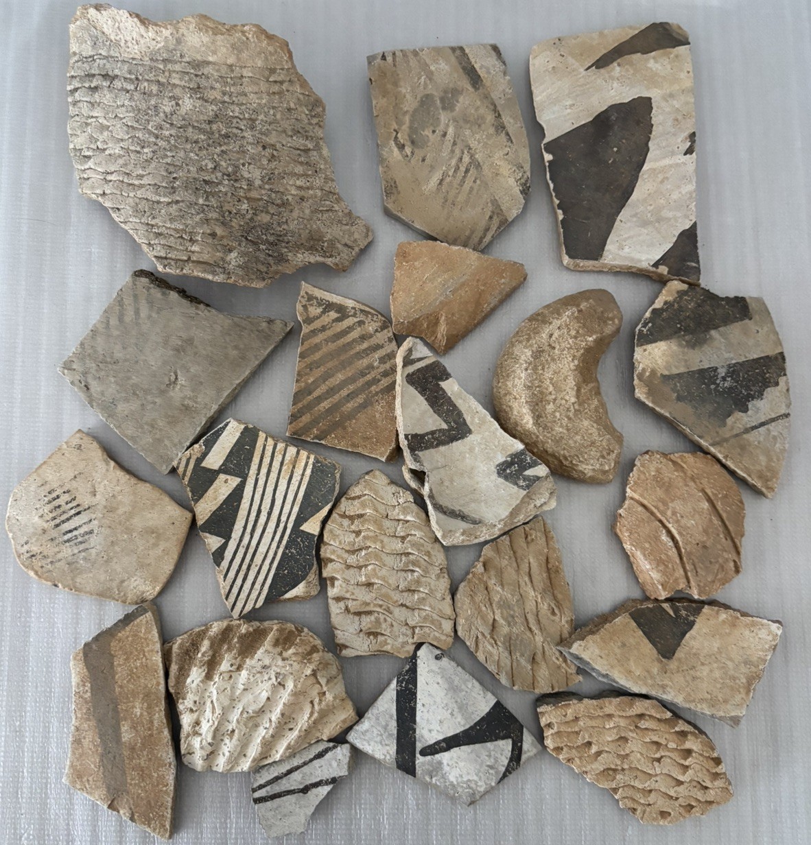 15+ Ancient Anasazi Native American 1-4” Pottery Shards Arizona L10-B FREE SHIP