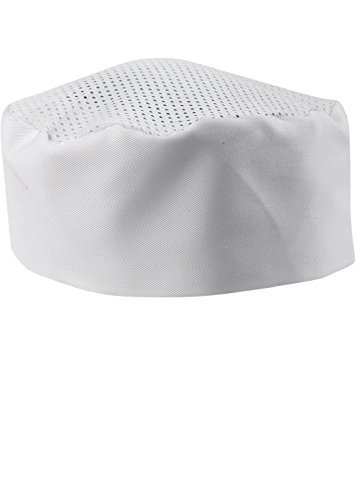 White Chef Hat - Adjustable. One Size Fits Most.
